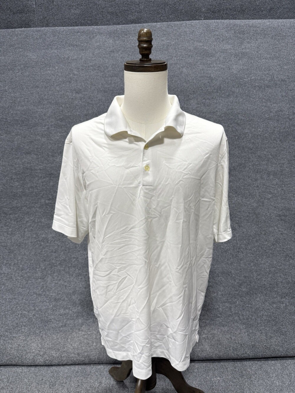 Nike Golf Tour Performance Dri-FIT Polo Shirt Mens XL White Solid Golf